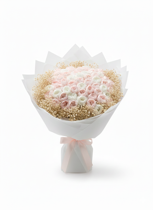 Pastel Tonlarda Kokulu Sabun Gül Buketi | 50’li Kalıcı Romantik Hediye 🌸