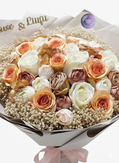 Pastel Rüya Buketi 💞 | Şakayık & Erengül ile Zamansız Zarafet