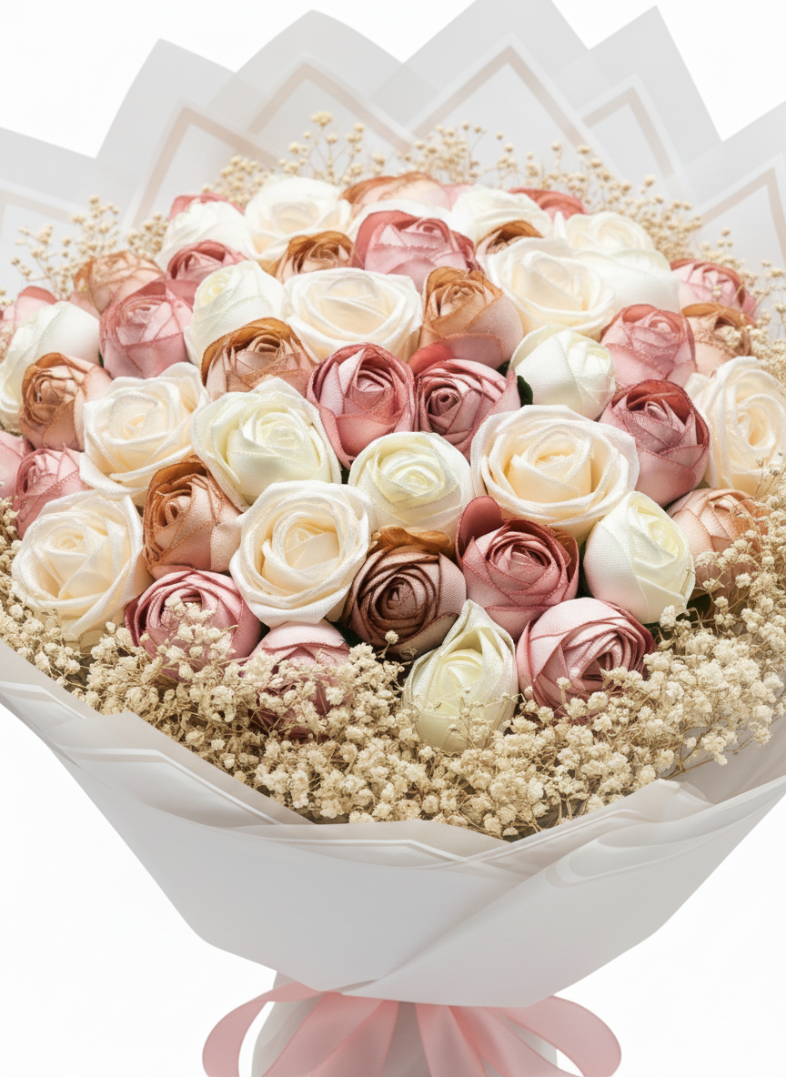 Somon Işıltısı Buketi ✨ | Şakayık & Erengül ile Sıcak Zarafet