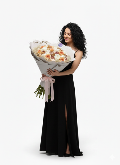 Pastel Rüya Buketi 💞 | Şakayık & Erengül ile Zamansız Zarafet