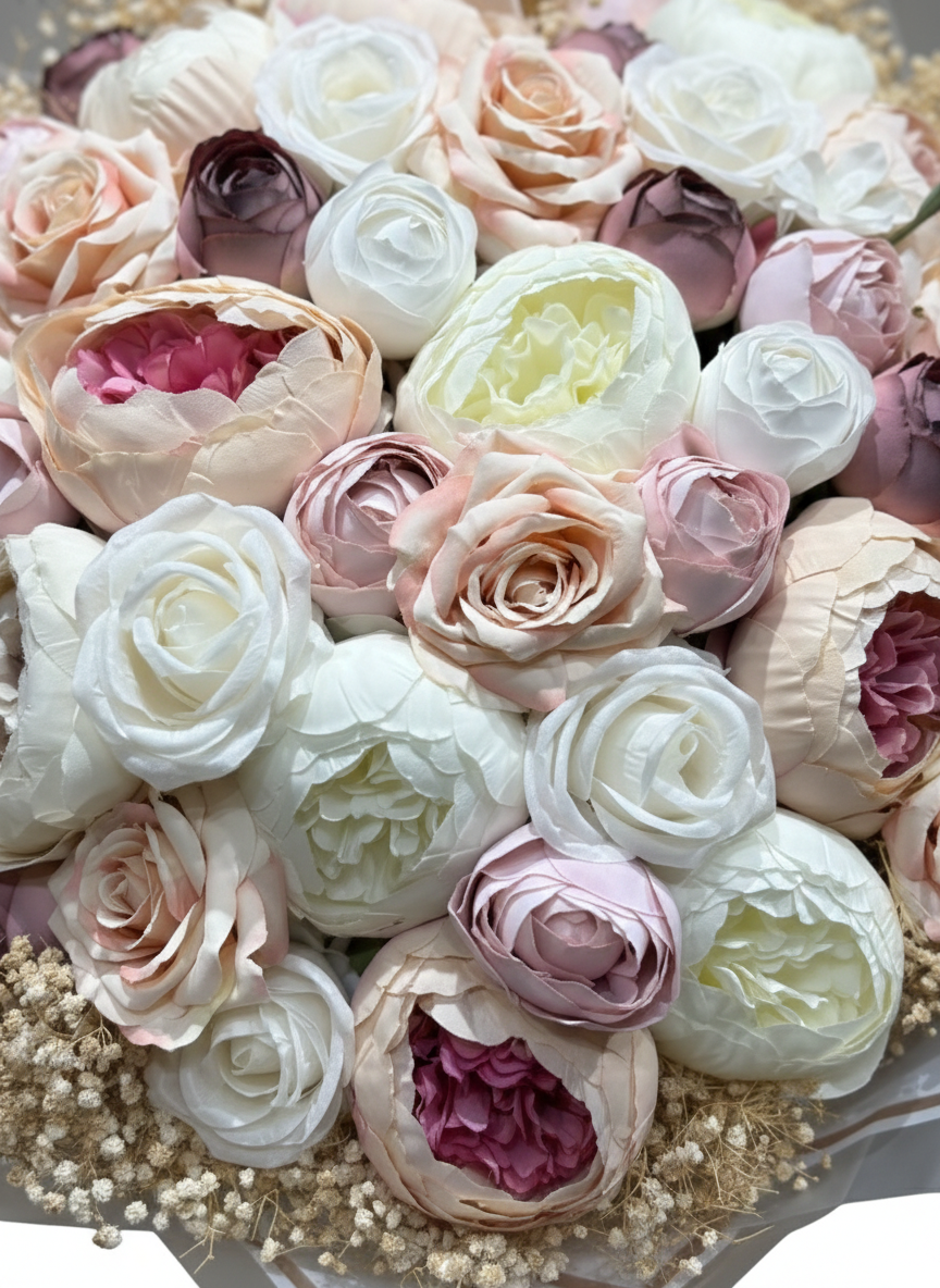 Pastel Aşk Buketi 💕 | Şakayık & Erengülün Zamansız Uyumu