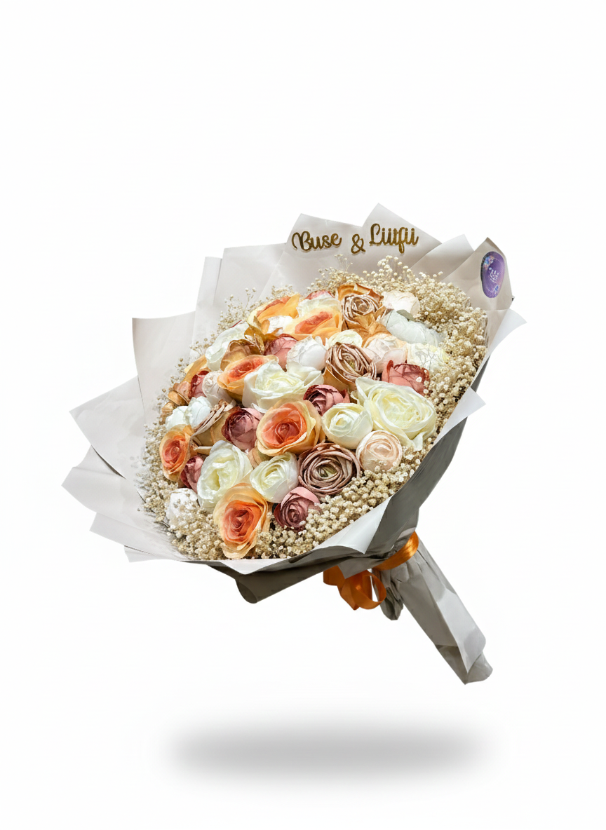 Pastel Rüya Buketi 💞 | Şakayık & Erengül ile Zamansız Zarafet