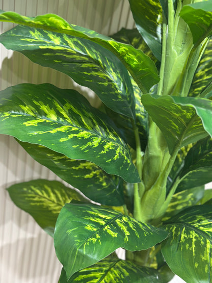 Büyük Difenbahya Bitkisi | Gerçek Görünümlü Yapay Salon Bitkisi 🌿