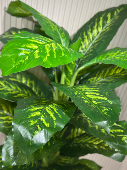 Büyük Difenbahya Bitkisi | Gerçek Görünümlü Yapay Salon Bitkisi 🌿