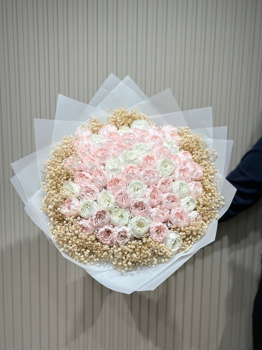 Pastel Tonlarda Kokulu Sabun Gül Buketi | 50’li Kalıcı Romantik Hediye 🌸